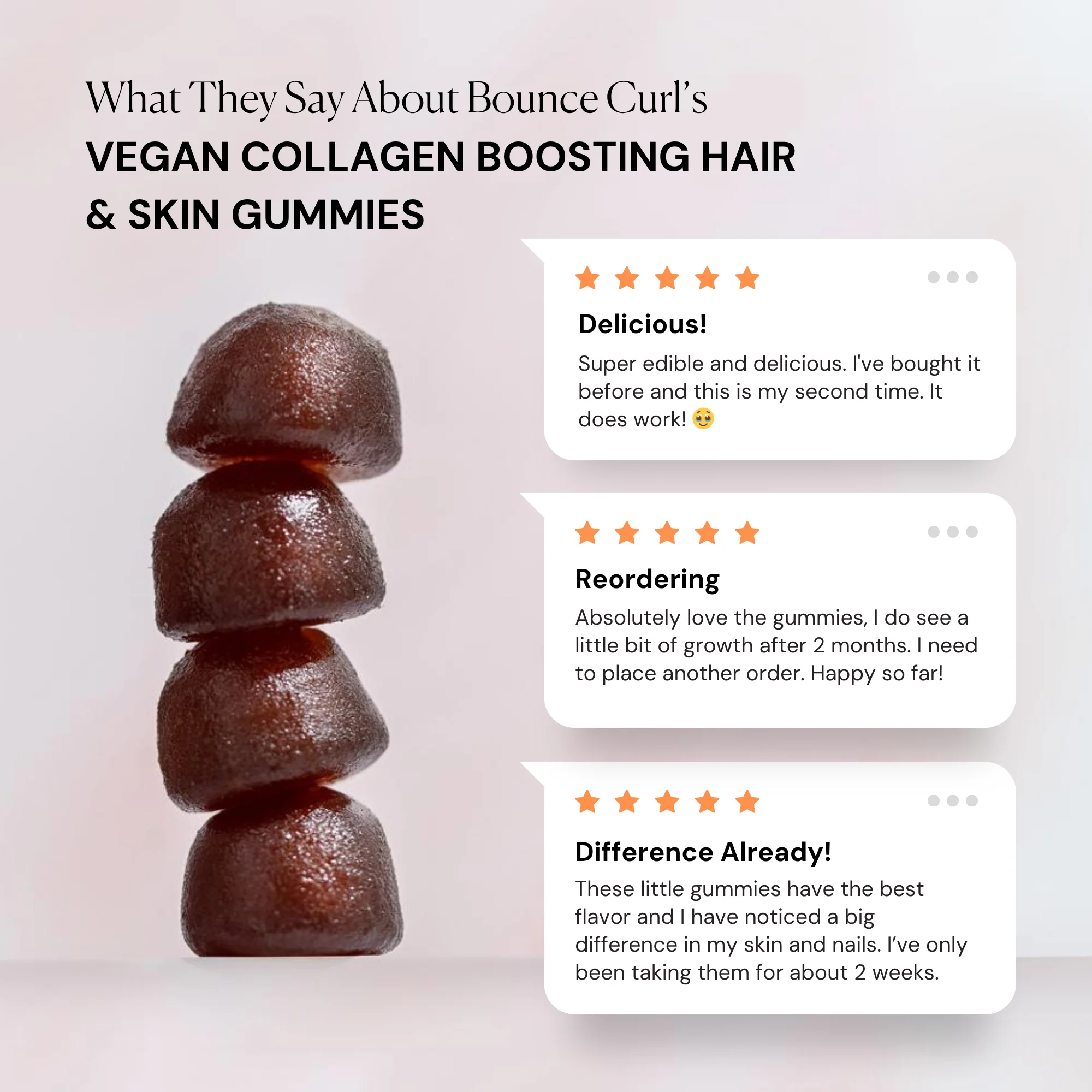 Vegan Collagen Boosting Hair & Skin Gummies - Image 6